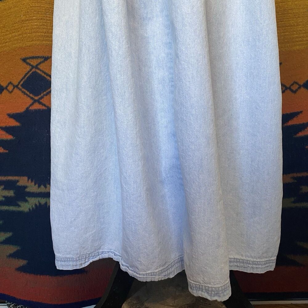 Vintage 80’s Fads Cotton Button Up Dress. Pockets. Large. Boho. Casual. - Picture 5 of 14